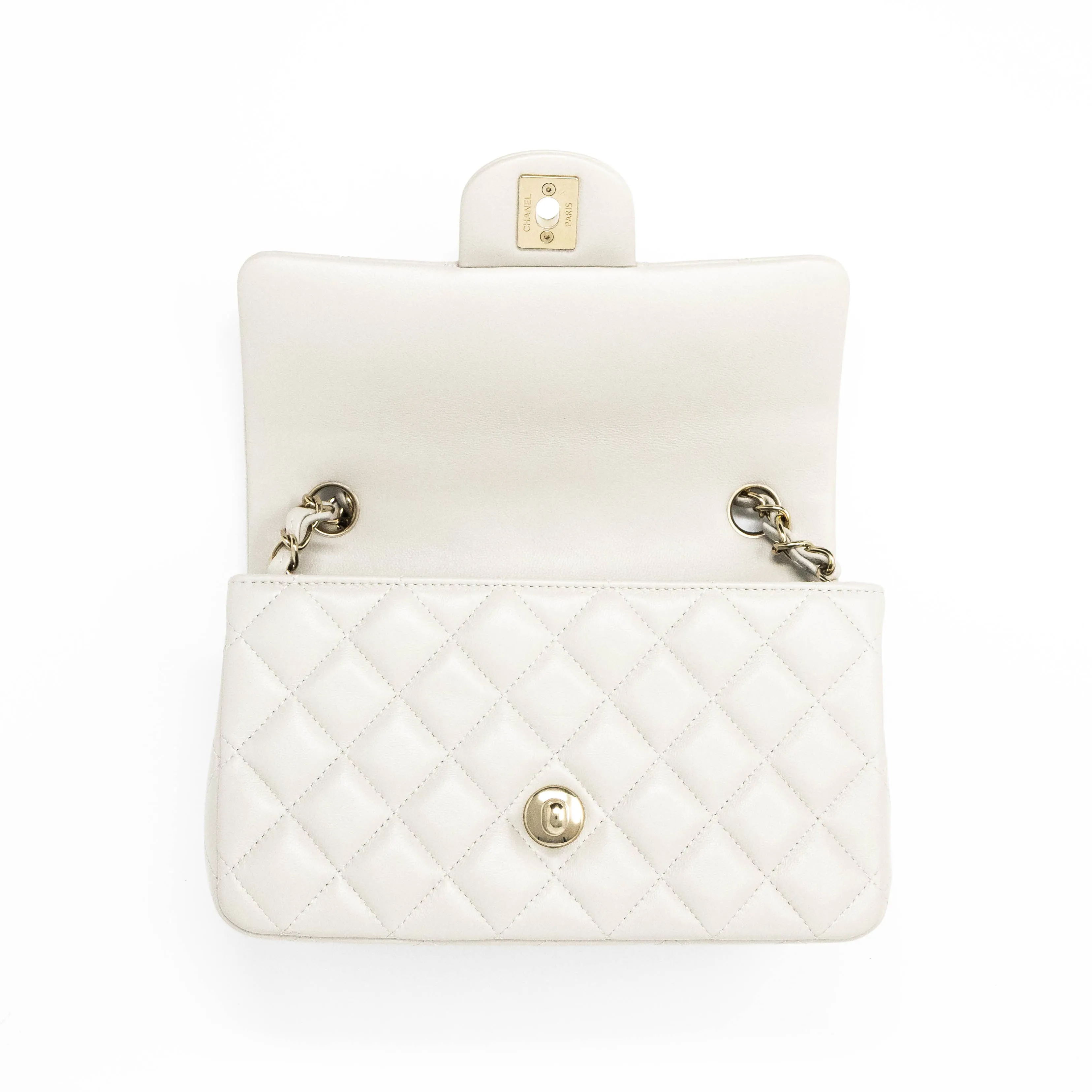 Chanel Grey Mini Classic Flap