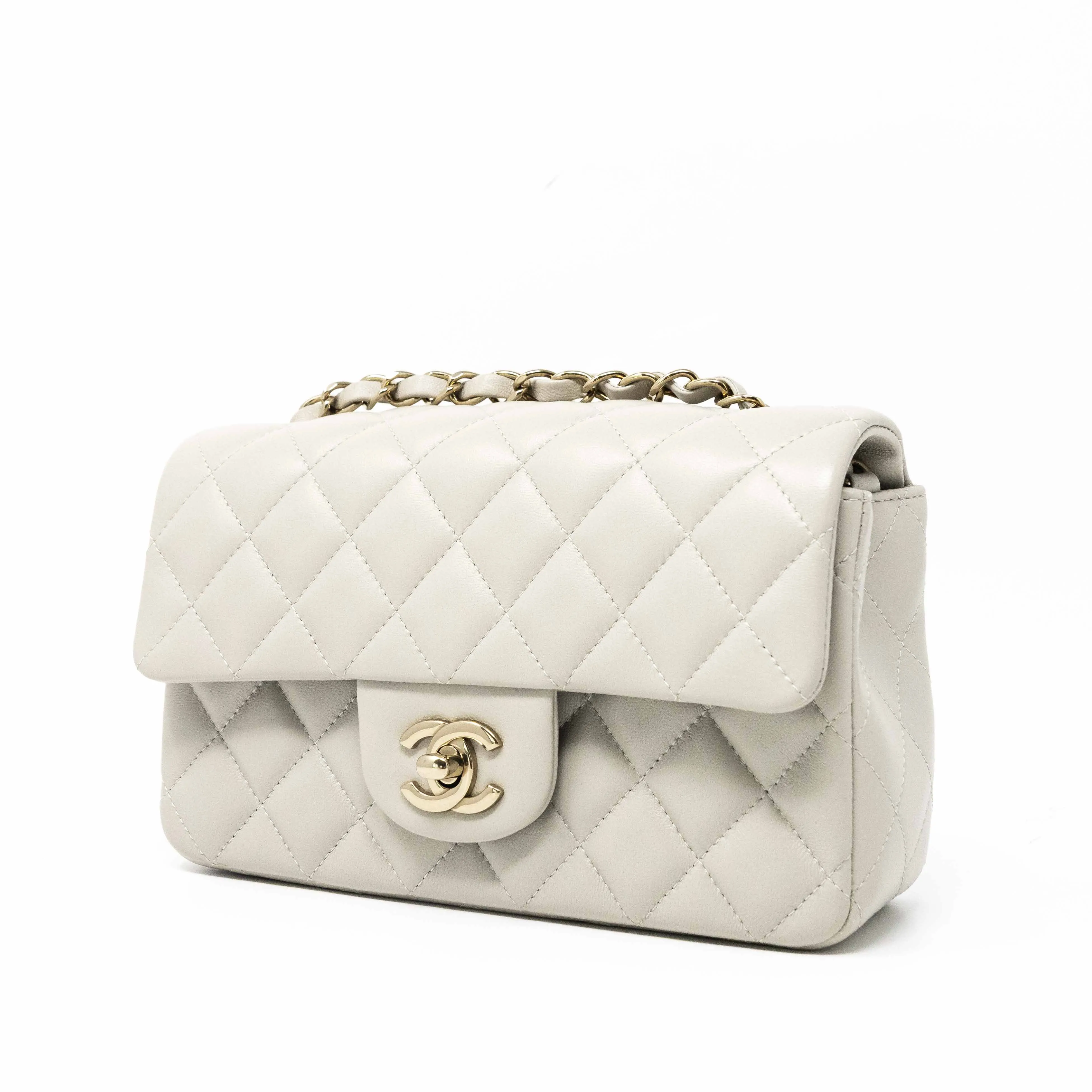 Chanel Grey Mini Classic Flap