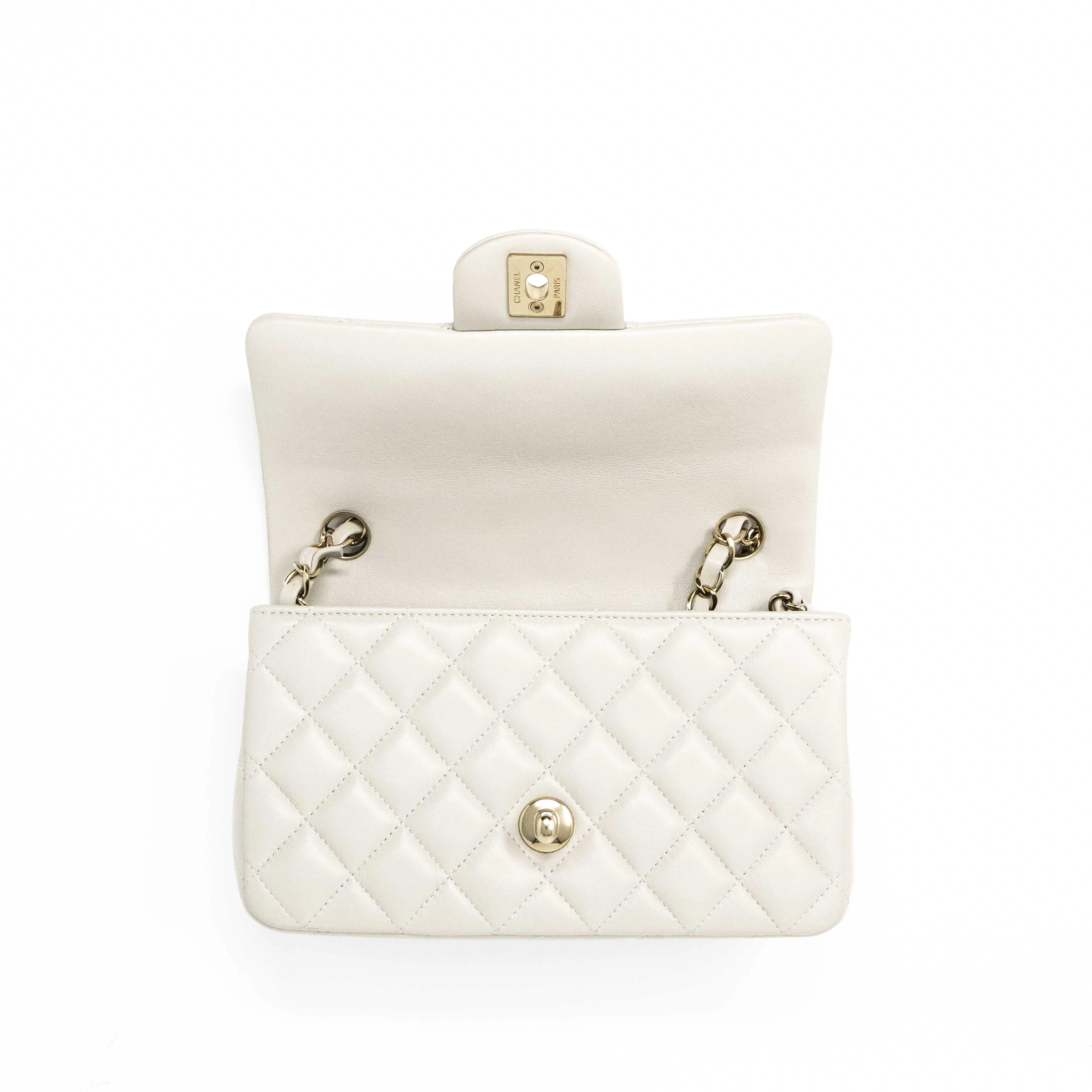 Chanel Grey Mini Classic Flap