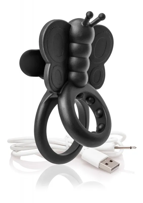 Charged Monarch Wearable Butterfly Vibe - Black