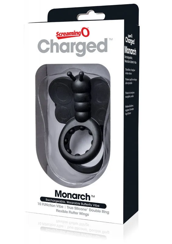 Charged Monarch Wearable Butterfly Vibe - Black