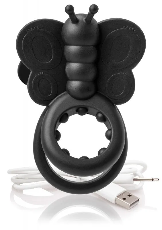 Charged Monarch Wearable Butterfly Vibe - Black