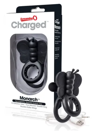 Charged Monarch Wearable Butterfly Vibe - Black