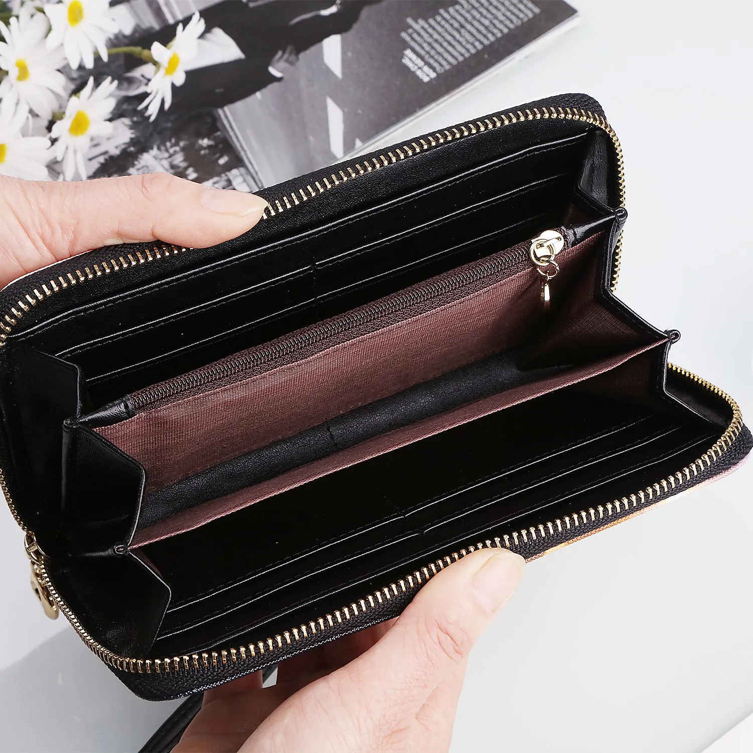 Chirse Clothing Company Women's Leather Long Purse