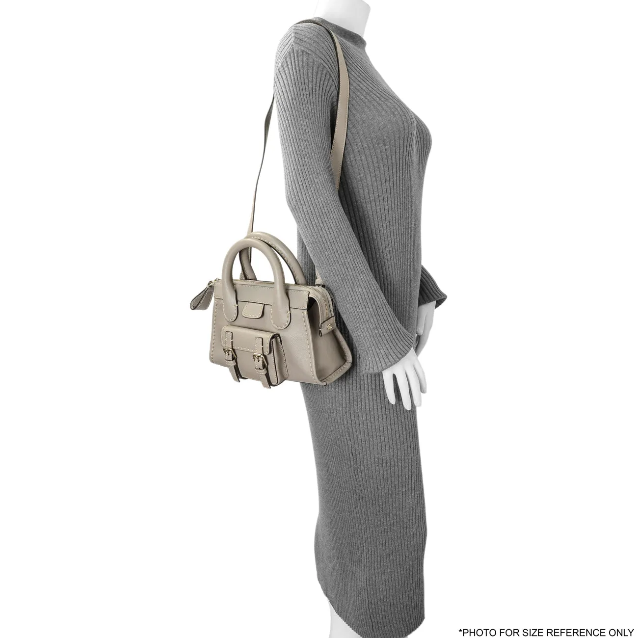 Chloe Cashmere Grey Buffalo Mini Edith