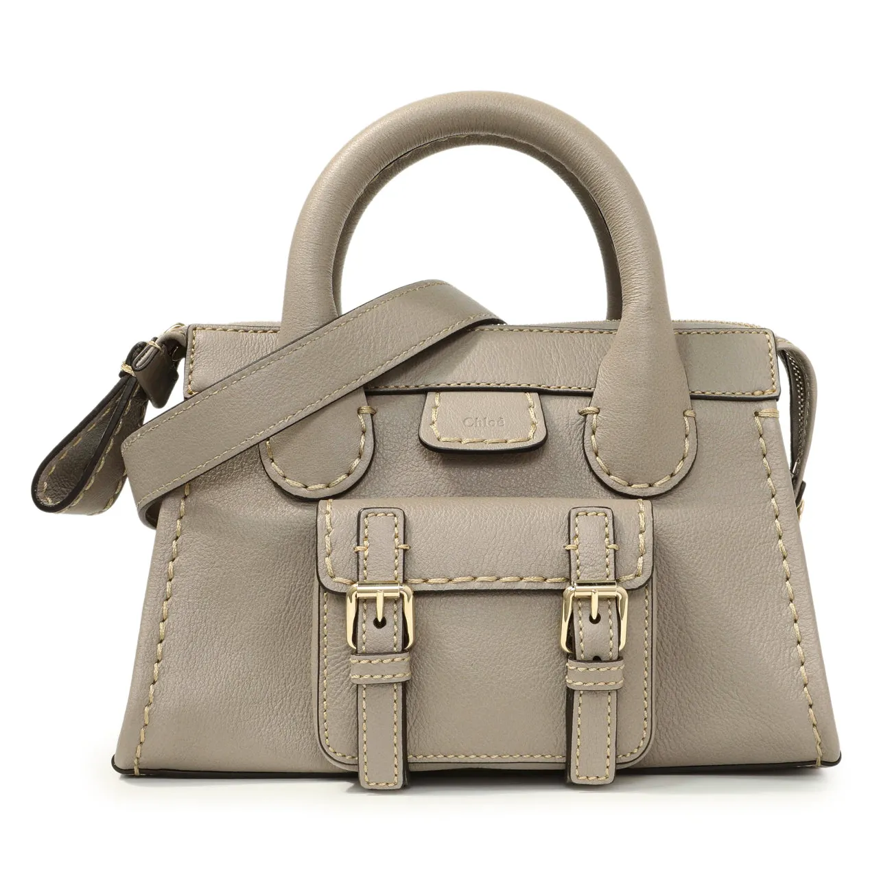 Chloe Cashmere Grey Buffalo Mini Edith