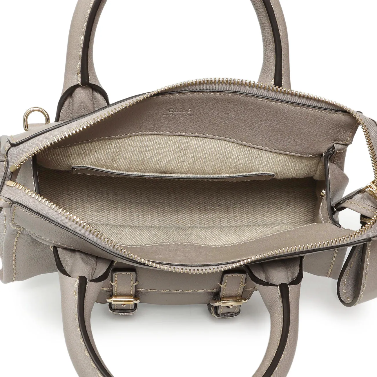 Chloe Cashmere Grey Buffalo Mini Edith