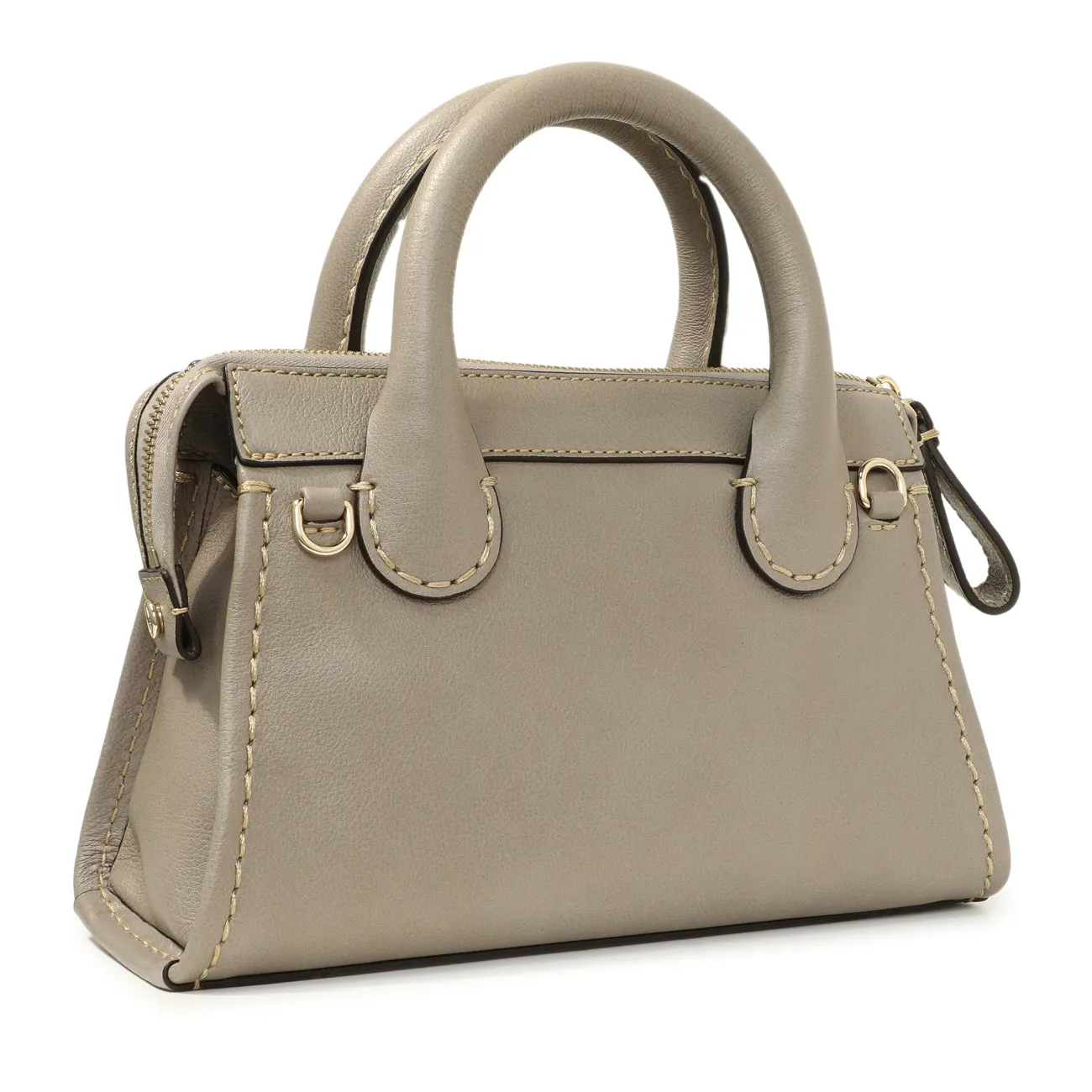 Chloe Cashmere Grey Buffalo Mini Edith