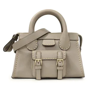 Chloe Cashmere Grey Buffalo Mini Edith