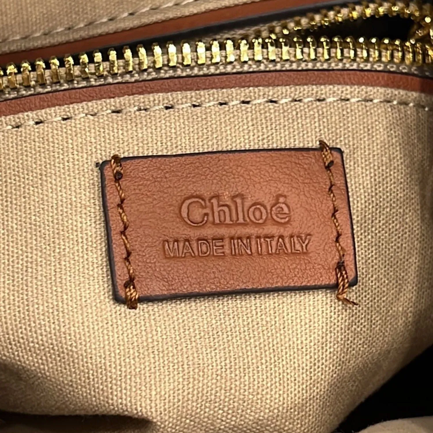 CHLOE Roy Small Calfskin Leather Bucket Shoulder Bag Brown