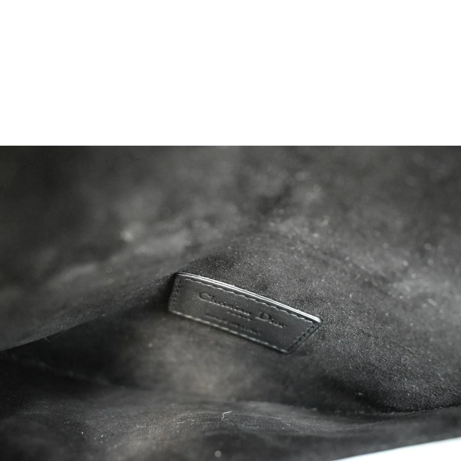 CHRISTIAN DIOR Saddle Mini Leather Shoulder Bag Black - Hot Deals