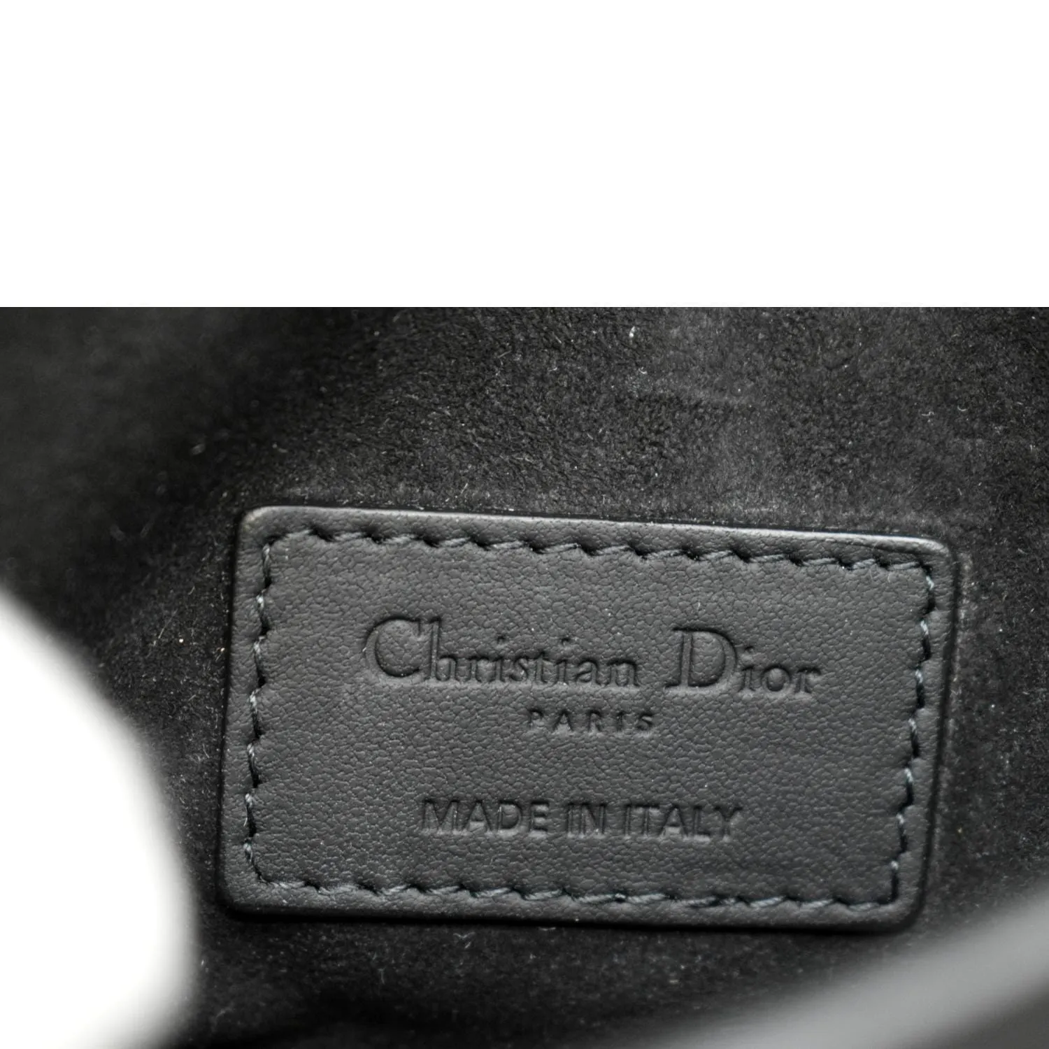 CHRISTIAN DIOR Saddle Mini Leather Shoulder Bag Black - Hot Deals