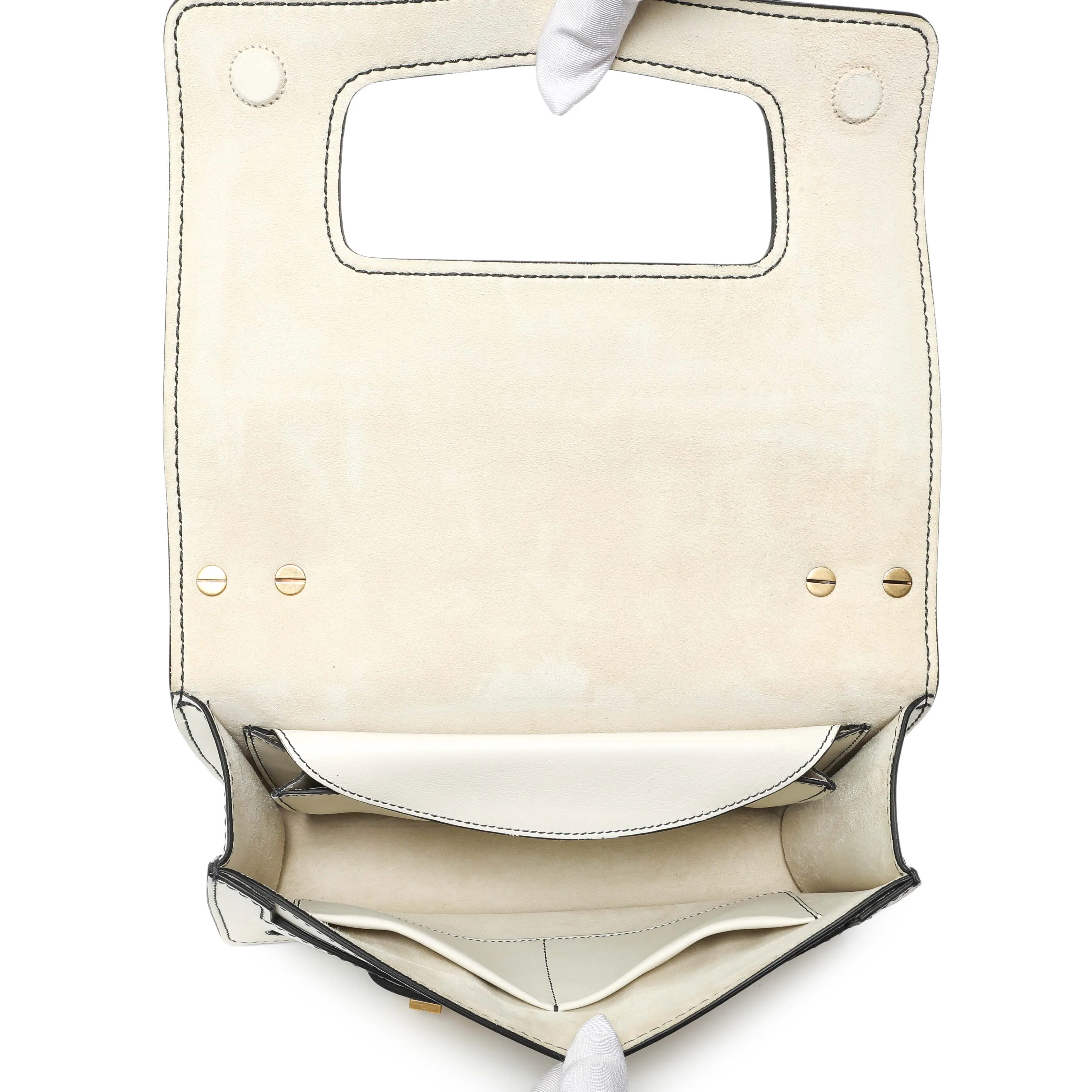 Christian Dior White Calfskin J'Adior Chain Flap Bag
