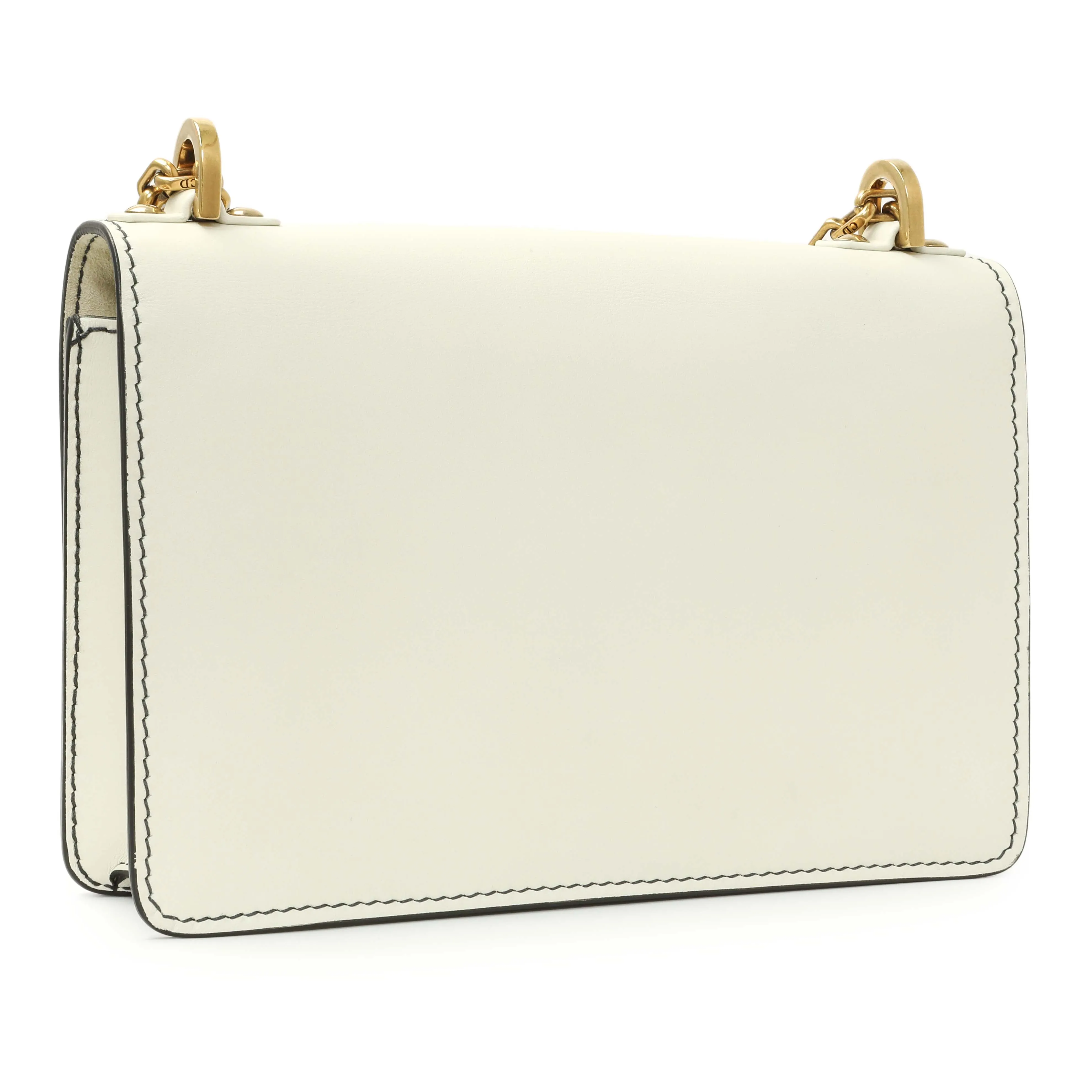 Christian Dior White Calfskin J'Adior Chain Flap Bag