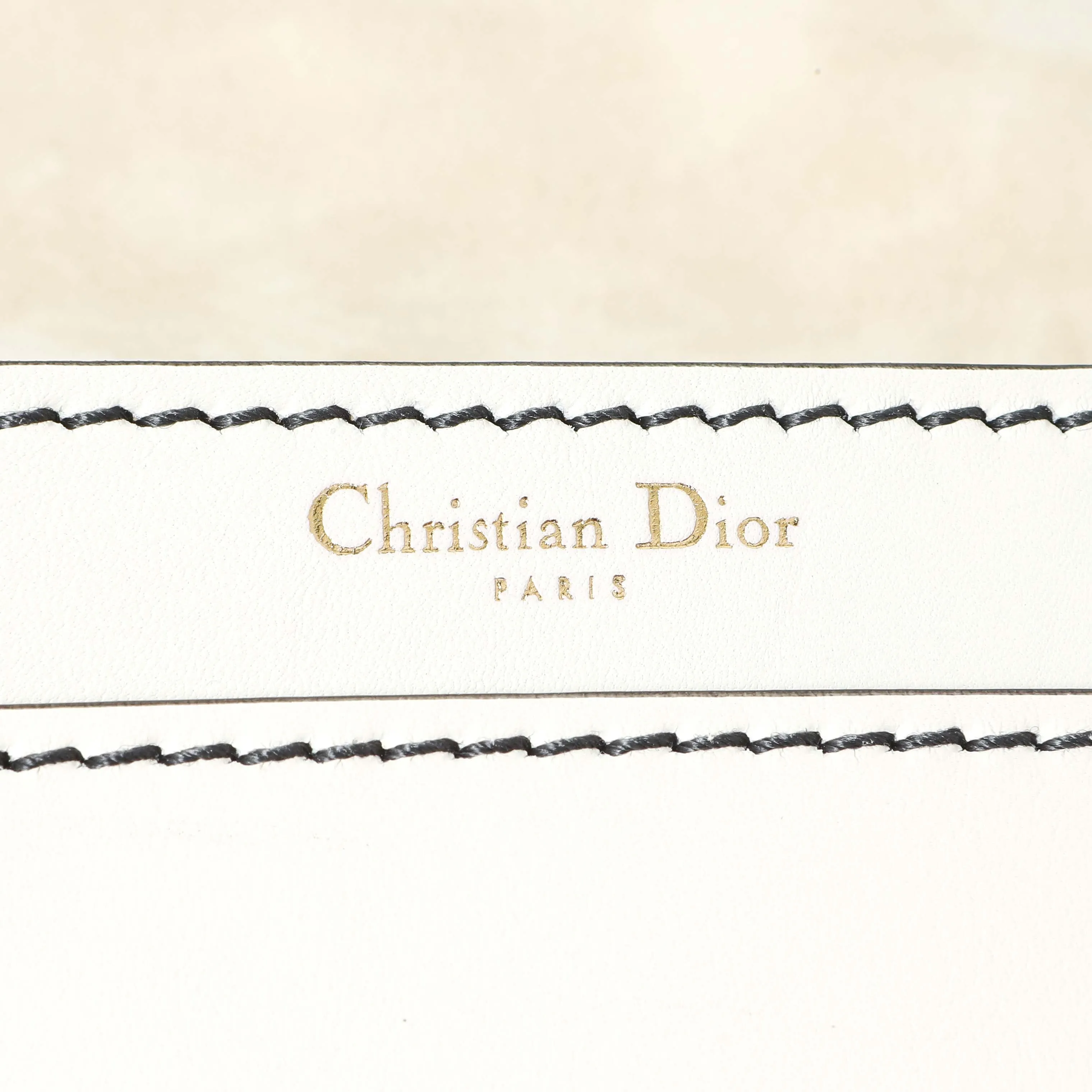 Christian Dior White Calfskin J'Adior Chain Flap Bag