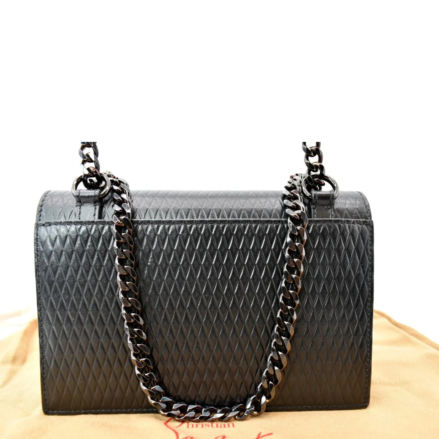 CHRISTIAN LOUBOUTIN Women Elisa Mini Leather Shoulder Bag Black