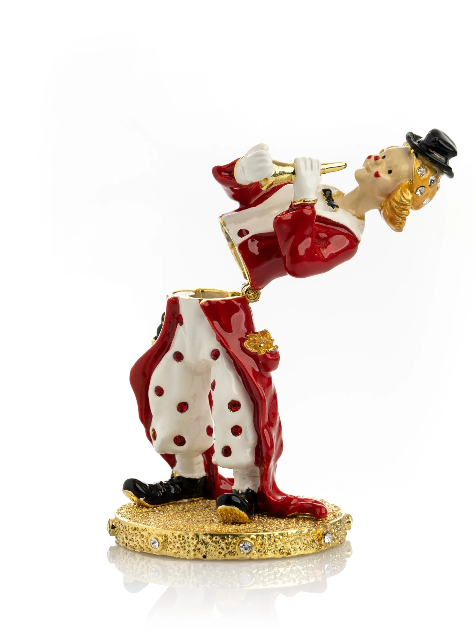 Circus Clown Playing the Trumpet
