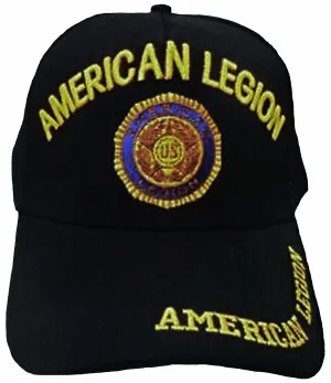 CLEARANCE A.Legion Baseball Cap Black Patriotic Hat
