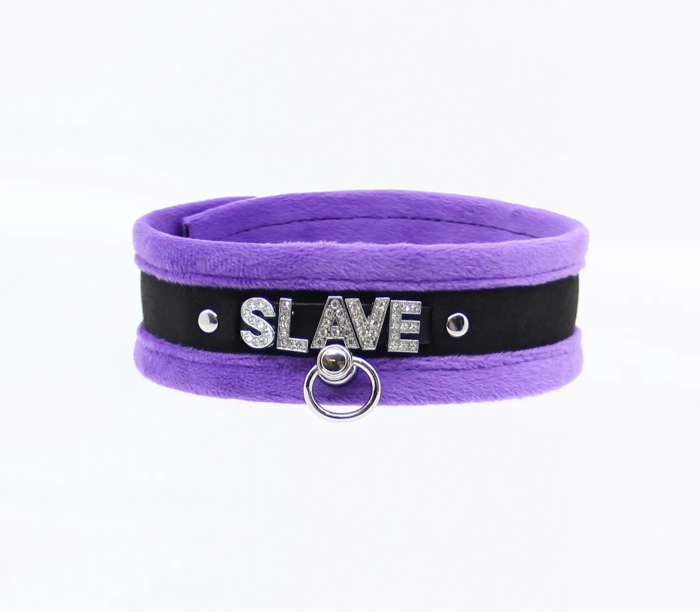 Col016B DiamantÃ© Word Collar Slave