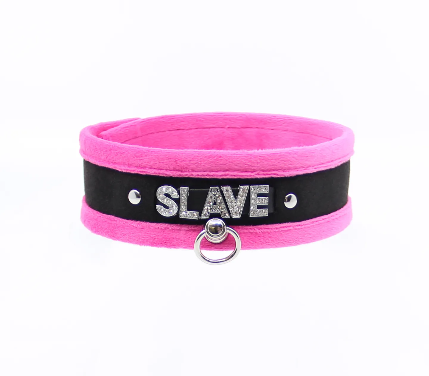 Col016B DiamantÃ© Word Collar Slave