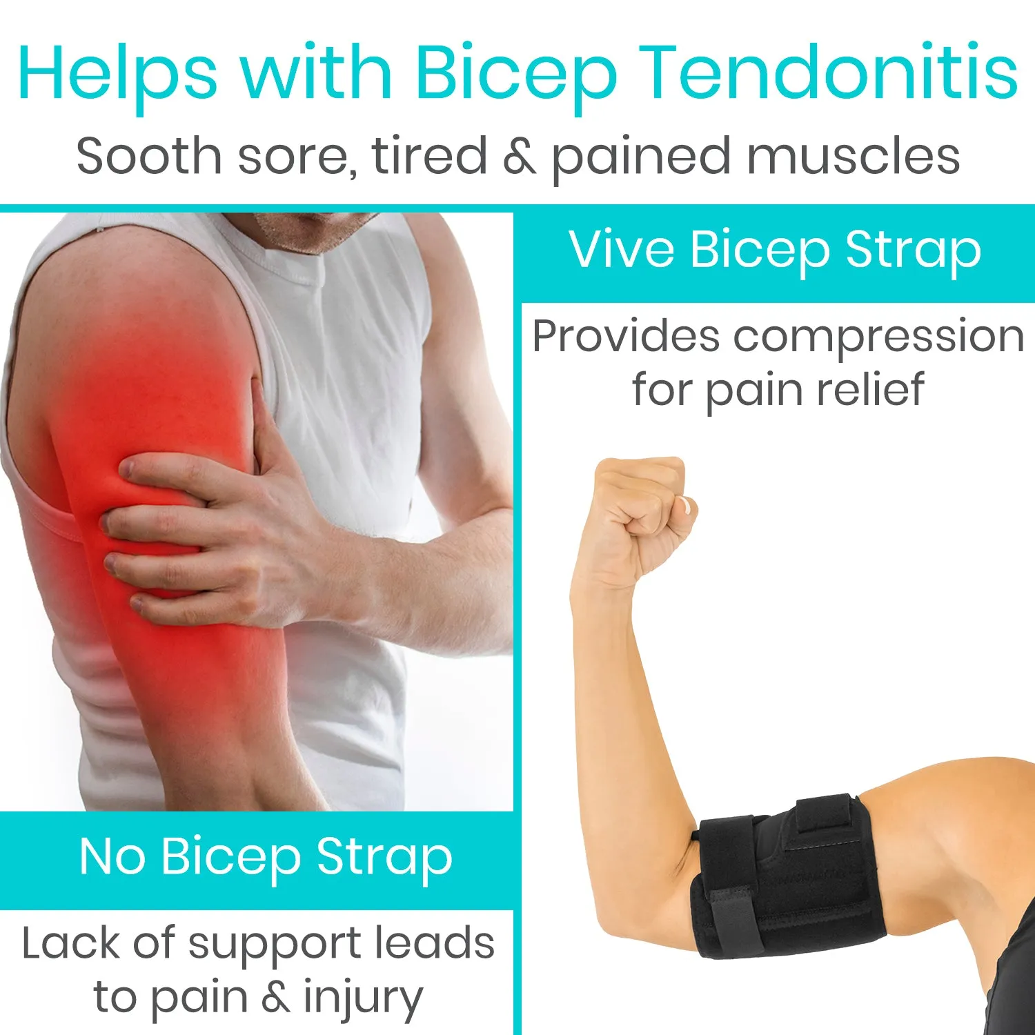 Compression Bicep Strap - Vive Health