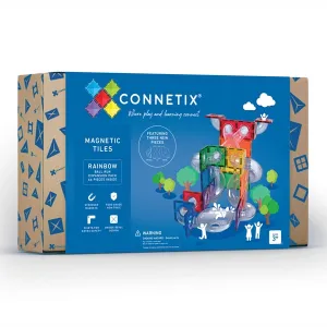 Connetix Magnetic Tiles Rainbow Ball Run Pack 66 Pieces