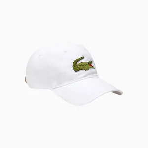 Contrast Strap And Oversized Crocodile Cotton Cap