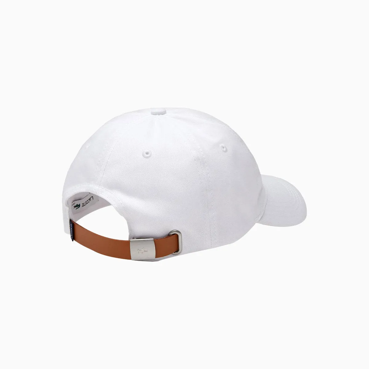 Contrast Strap And Oversized Crocodile Cotton Cap