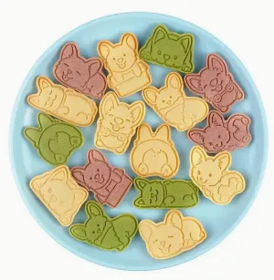 Corgi Cookie Cutter & Stamp Set