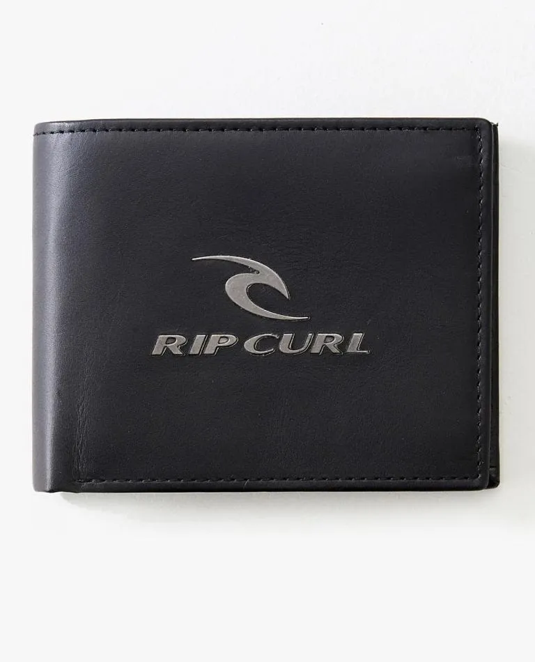 CORPOWATU RFID 2 1N 1 LEATHER WALLET - BLACK