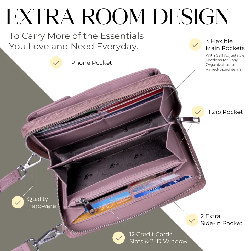 Crossbody Wallet Purse, XtraRoom