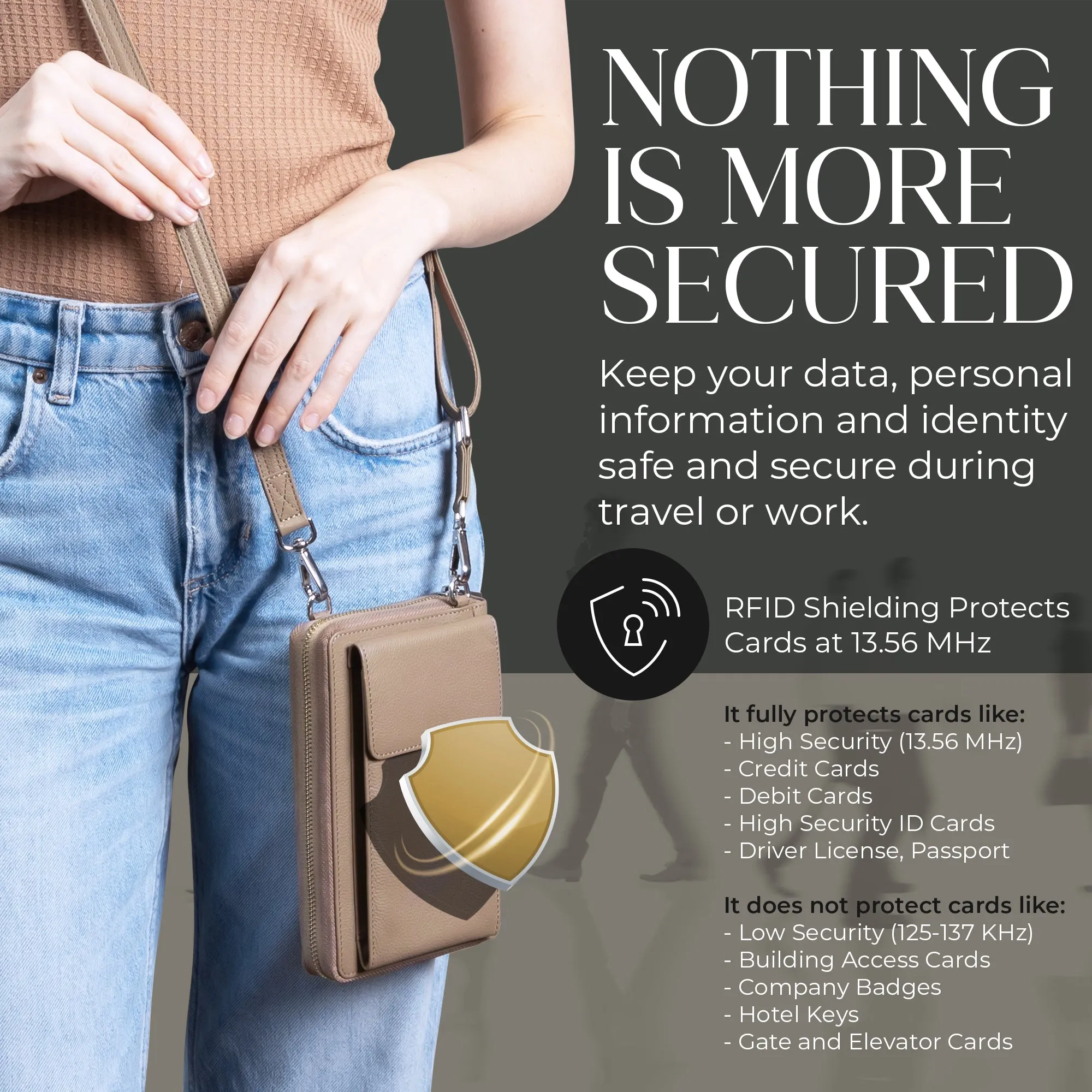 Crossbody Wallet Purse, XtraRoom