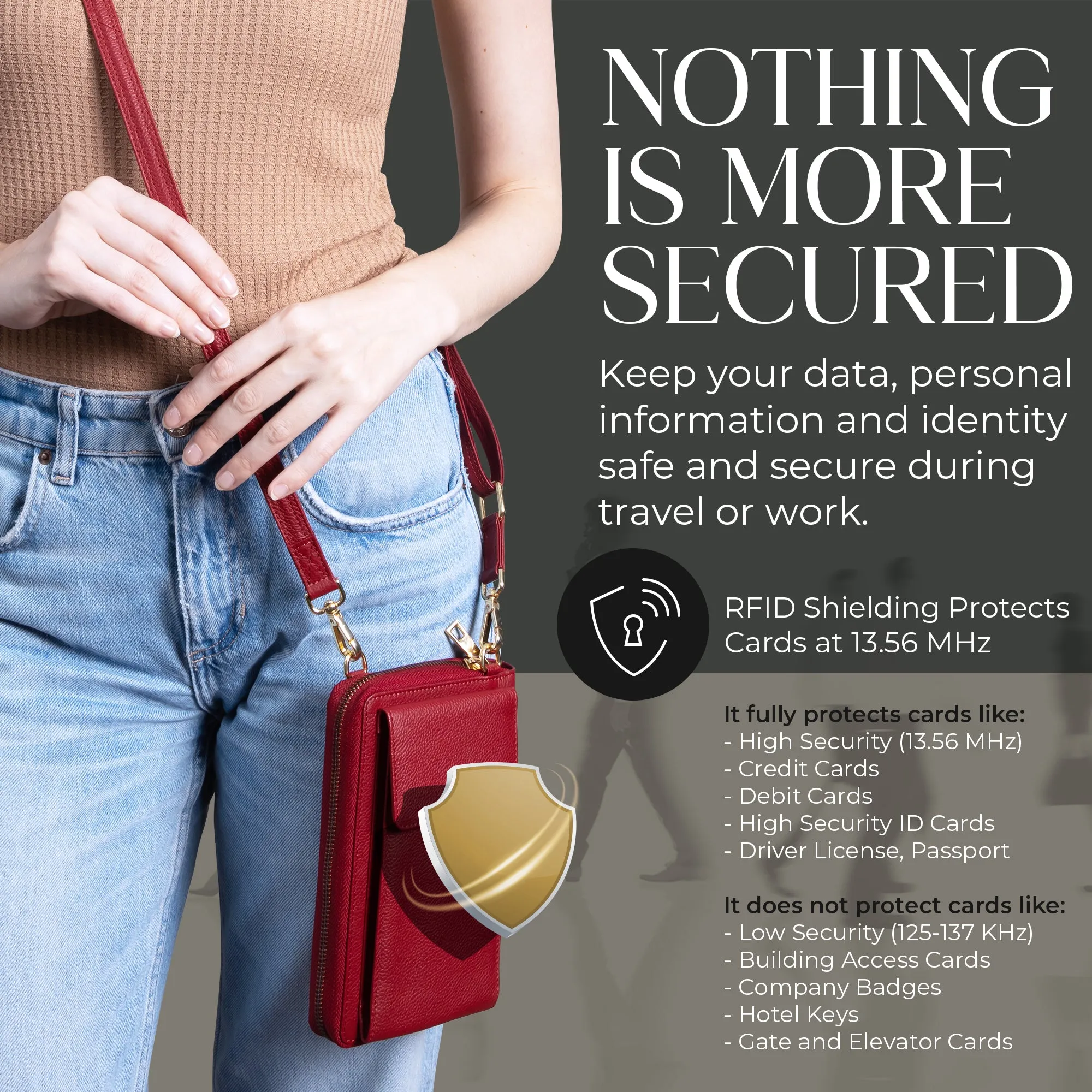 Crossbody Wallet Purse, XtraRoom