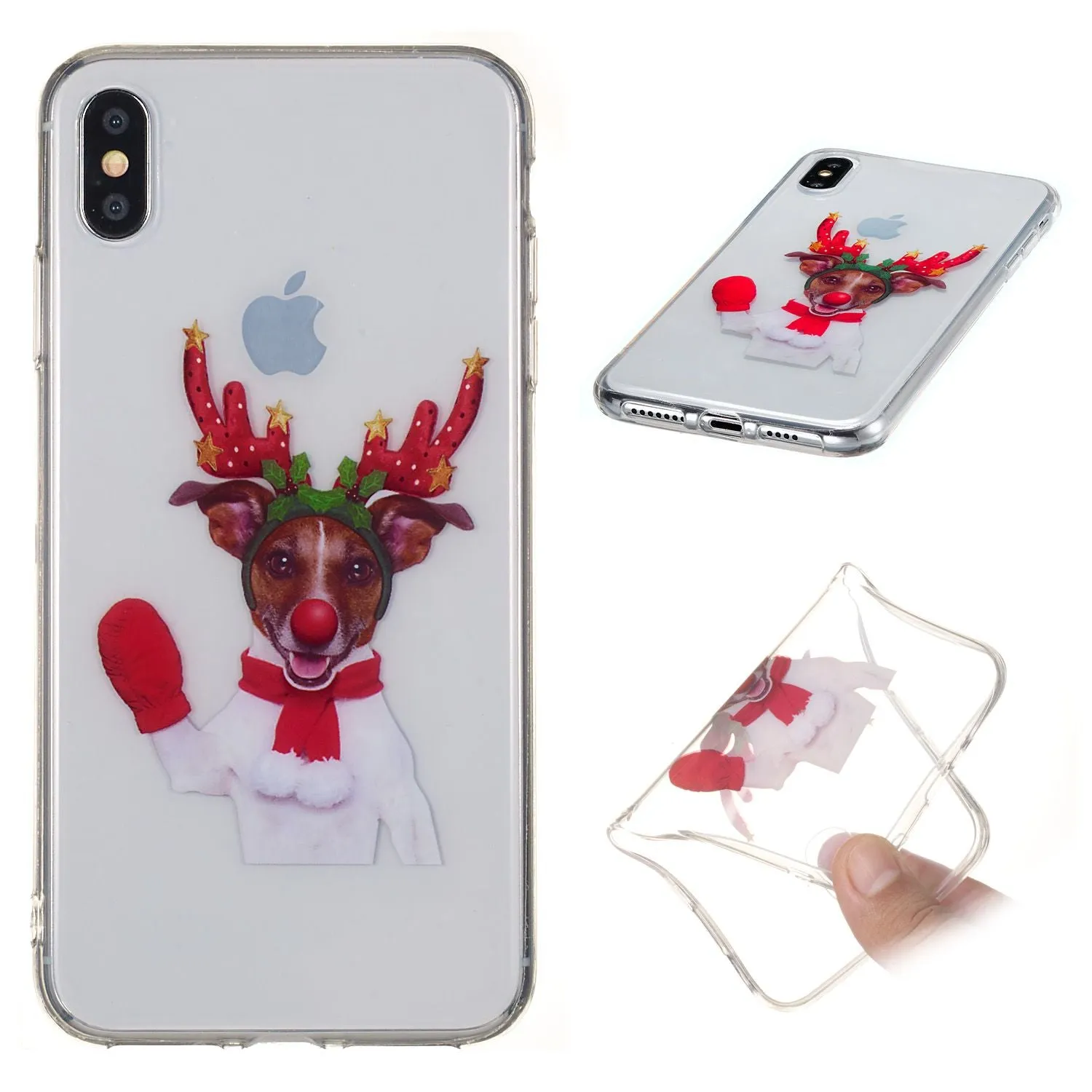 Cute Cell Phone Case Christmas Gifts TPU Soft Phone Shell for iPhone XS Max