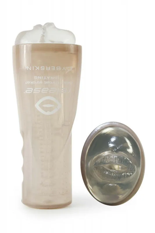 Cyberskin Release  Throat Stroker - Vibrating - Clear