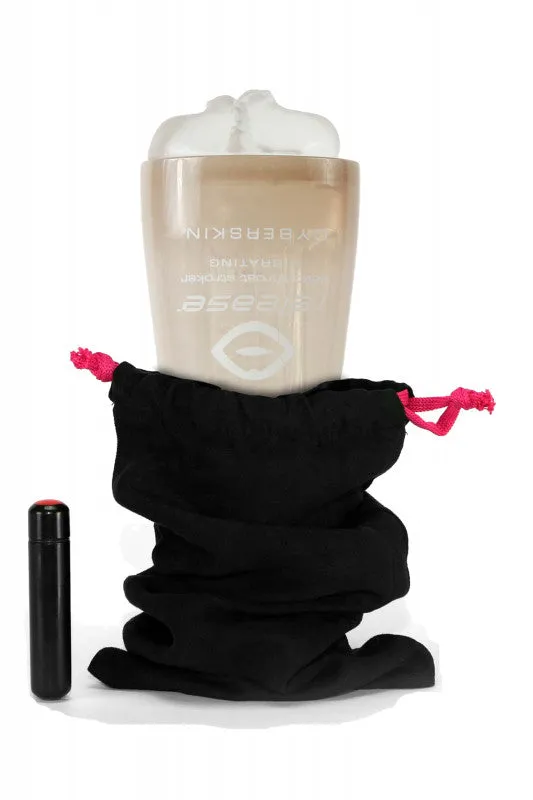 Cyberskin Release  Throat Stroker - Vibrating - Clear