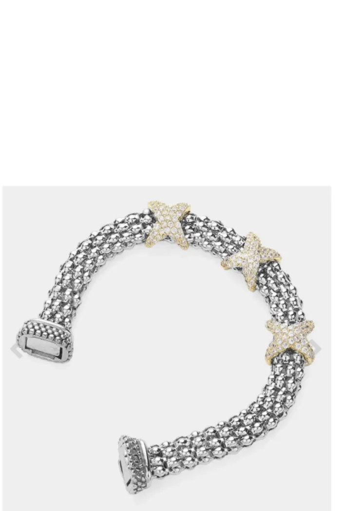 CZ Crisscross Bracelet