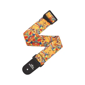 D'Addario Beatles Yellow Submarine 55th Anniversary Polyester Guitar Strap, Primrose Prairie