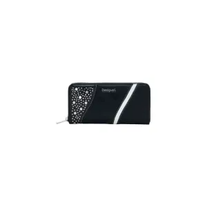 Desigual Women's Black Wallet with Zip and Inside Pockets
