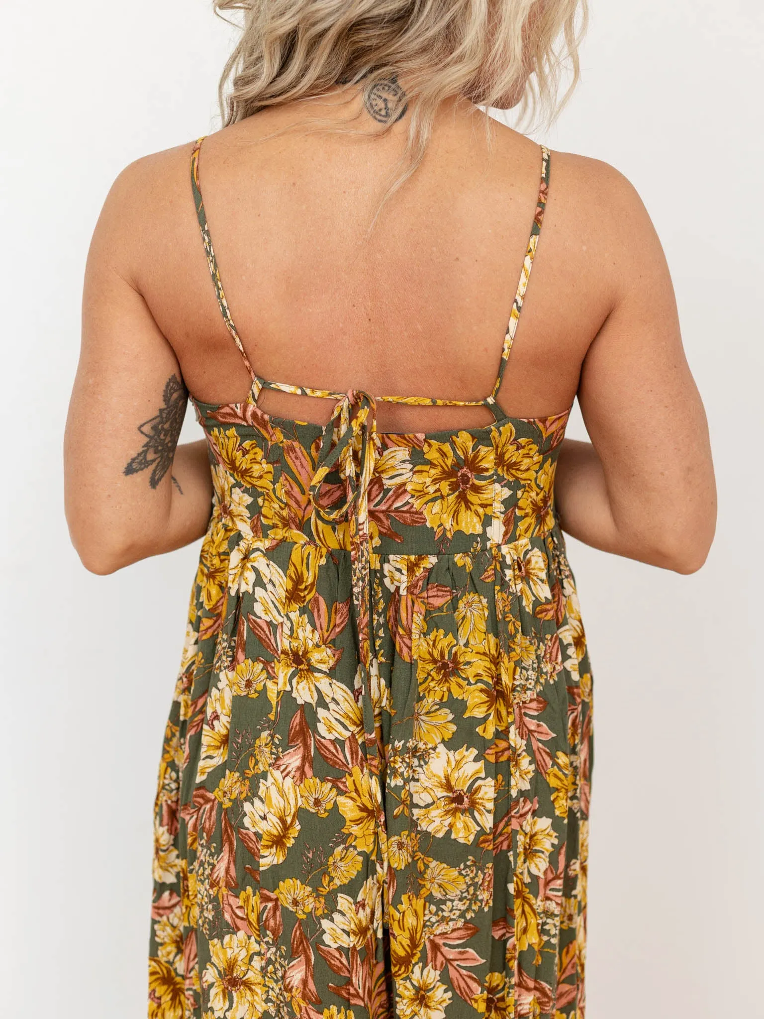 DEX Tie Back Midi Dress