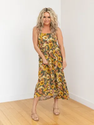 DEX Tie Back Midi Dress