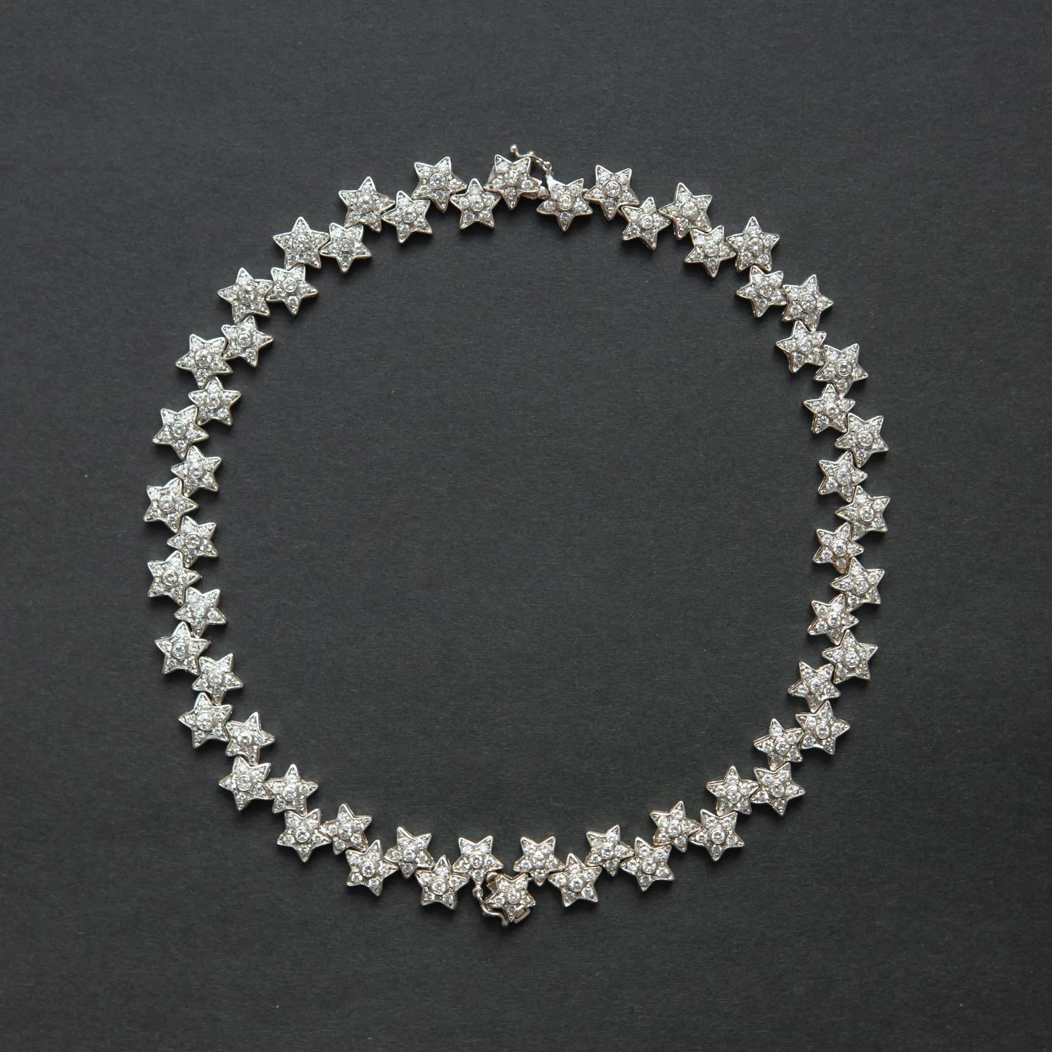 Diamonds and Stars Convertible Necklace to Bracelets, 18k