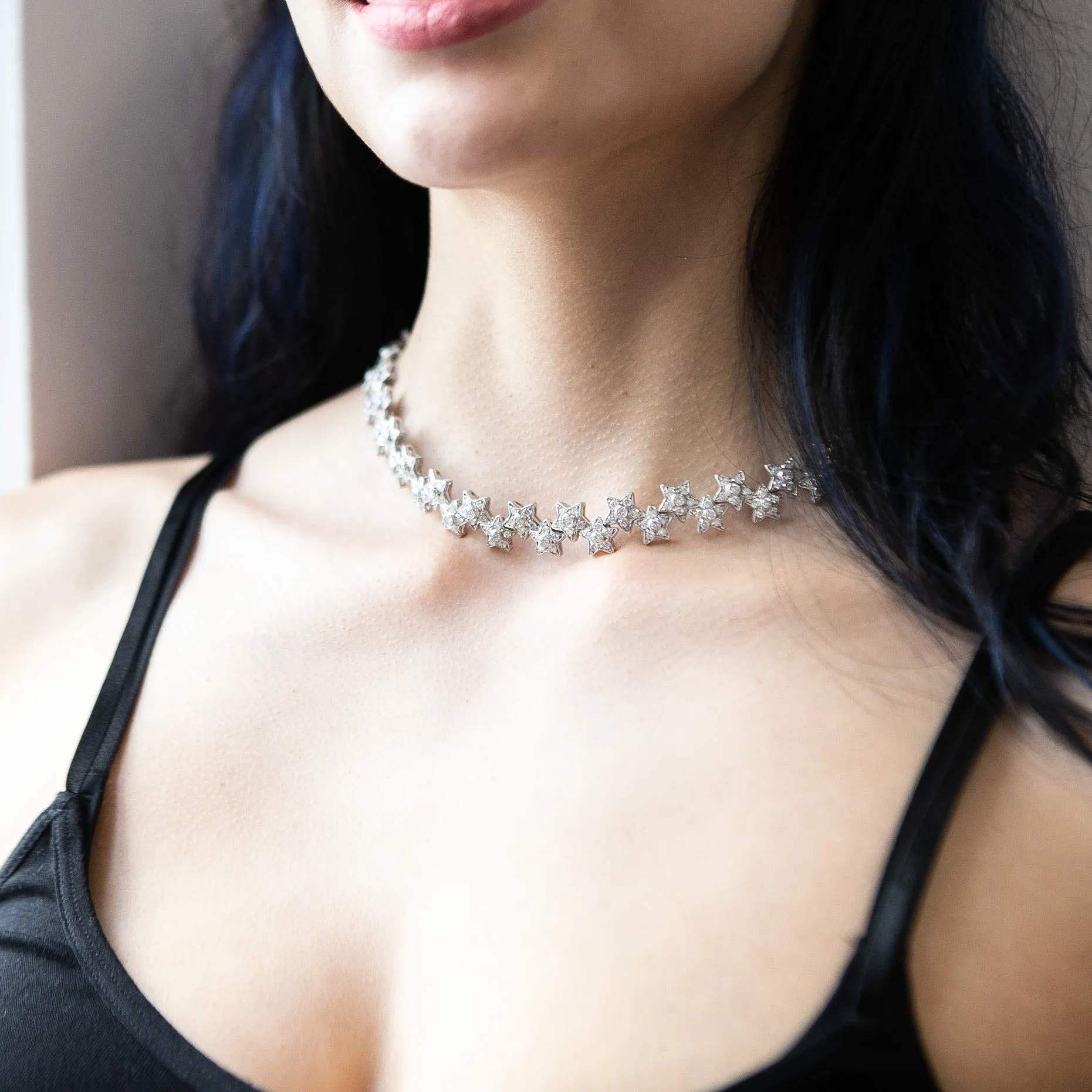 Diamonds and Stars Convertible Necklace to Bracelets, 18k