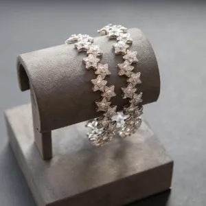 Diamonds and Stars Convertible Necklace to Bracelets, 18k