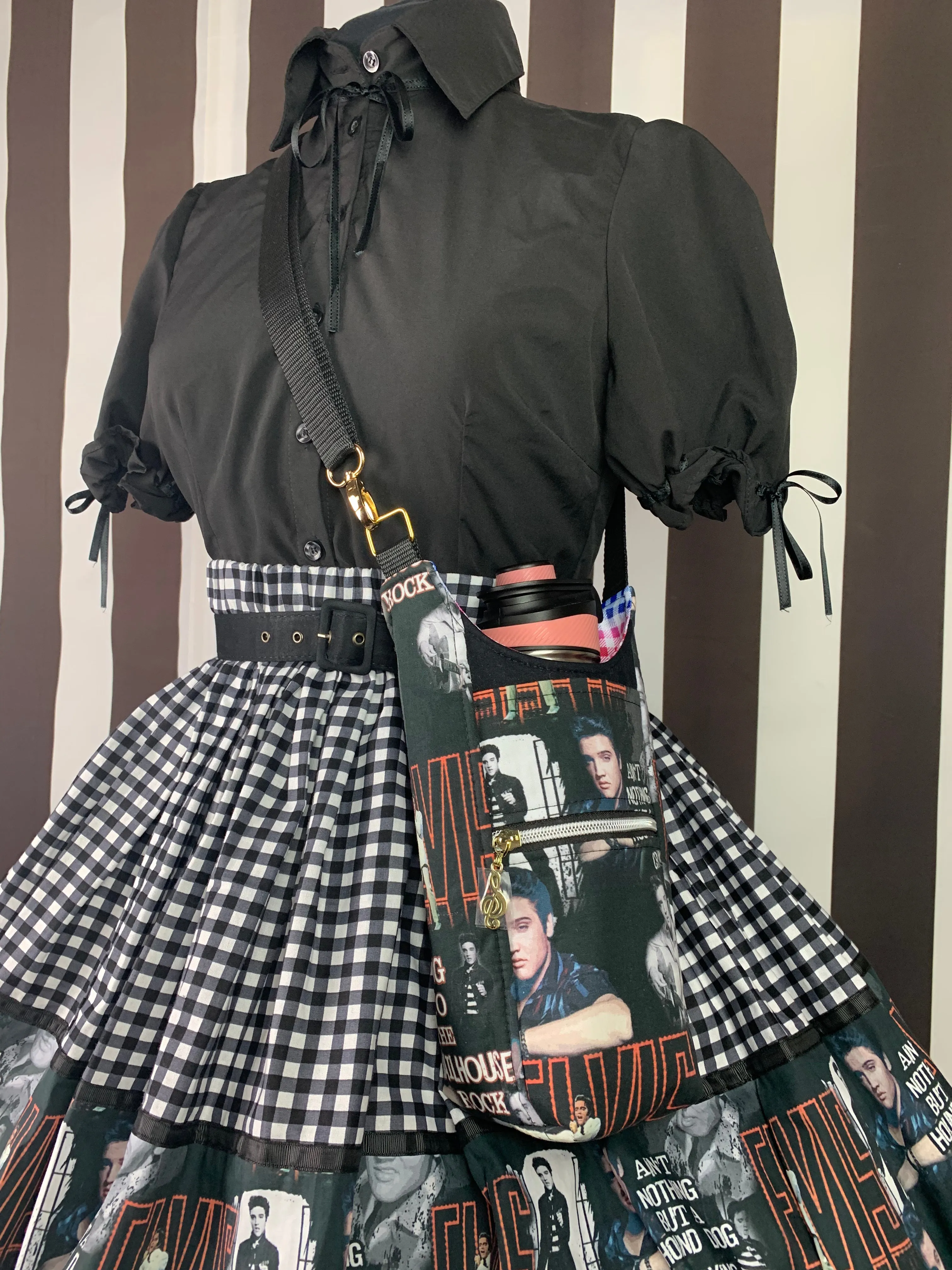 Drive in drink bottle crossbody bag