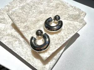 EBONY CHUNKY HOOPS