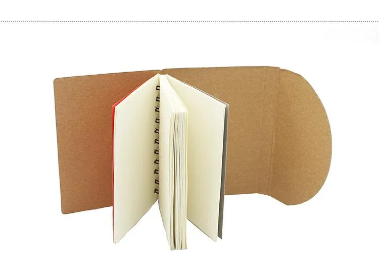 Eco-Friendly Notebook With Curved Flap Closure