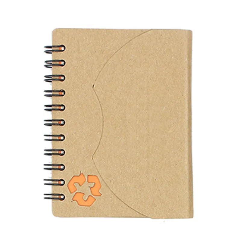 Eco-Friendly Notebook With Curved Flap Closure