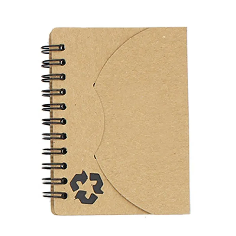 Eco-Friendly Notebook With Curved Flap Closure
