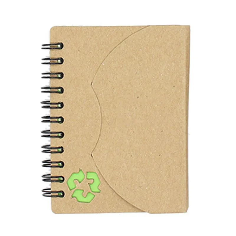 Eco-Friendly Notebook With Curved Flap Closure
